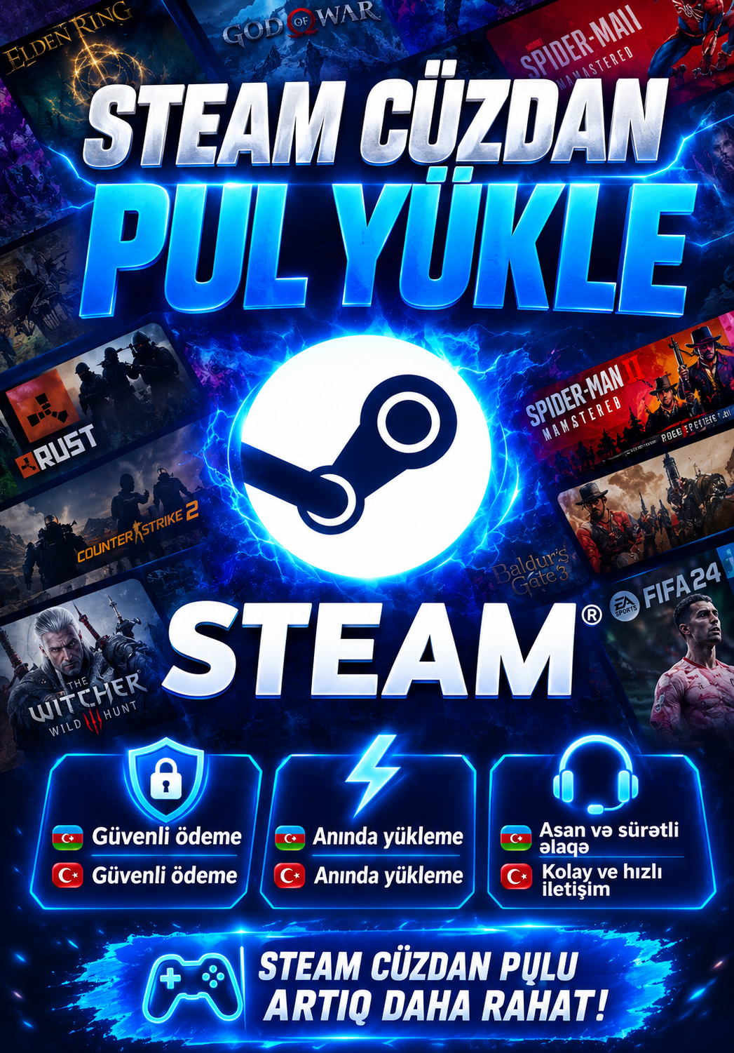 Steam Cüzdan Pul Yükle